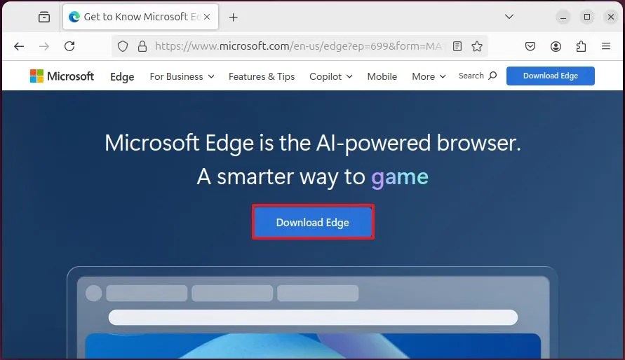 Microsoft Edge for Linux download