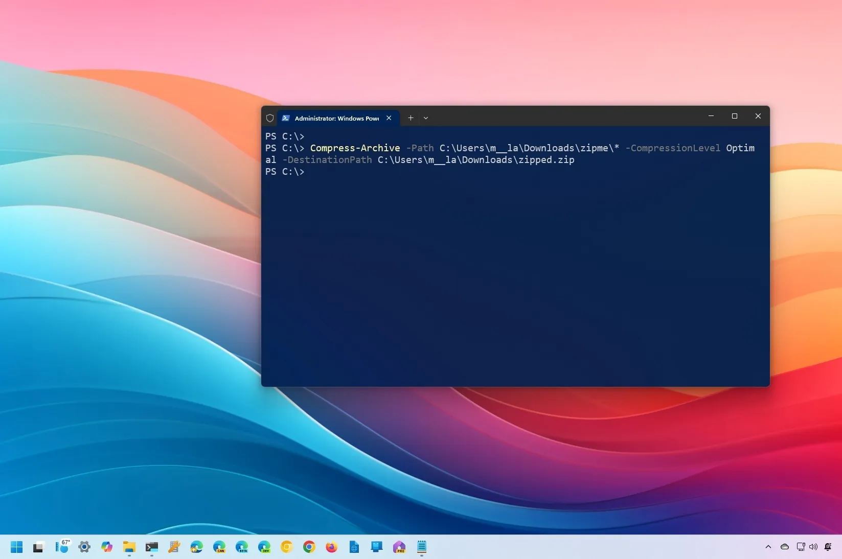 PowerShell zip and unzip commands