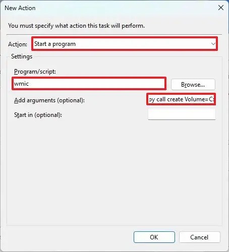 Bật Phiên bản trước trên Windows 11 bằng tác vụ tùy chỉnh