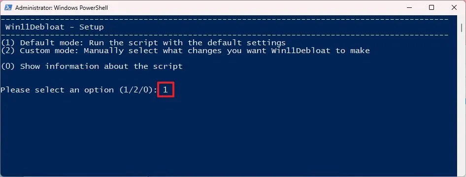 Win11Debloat script PowerShell