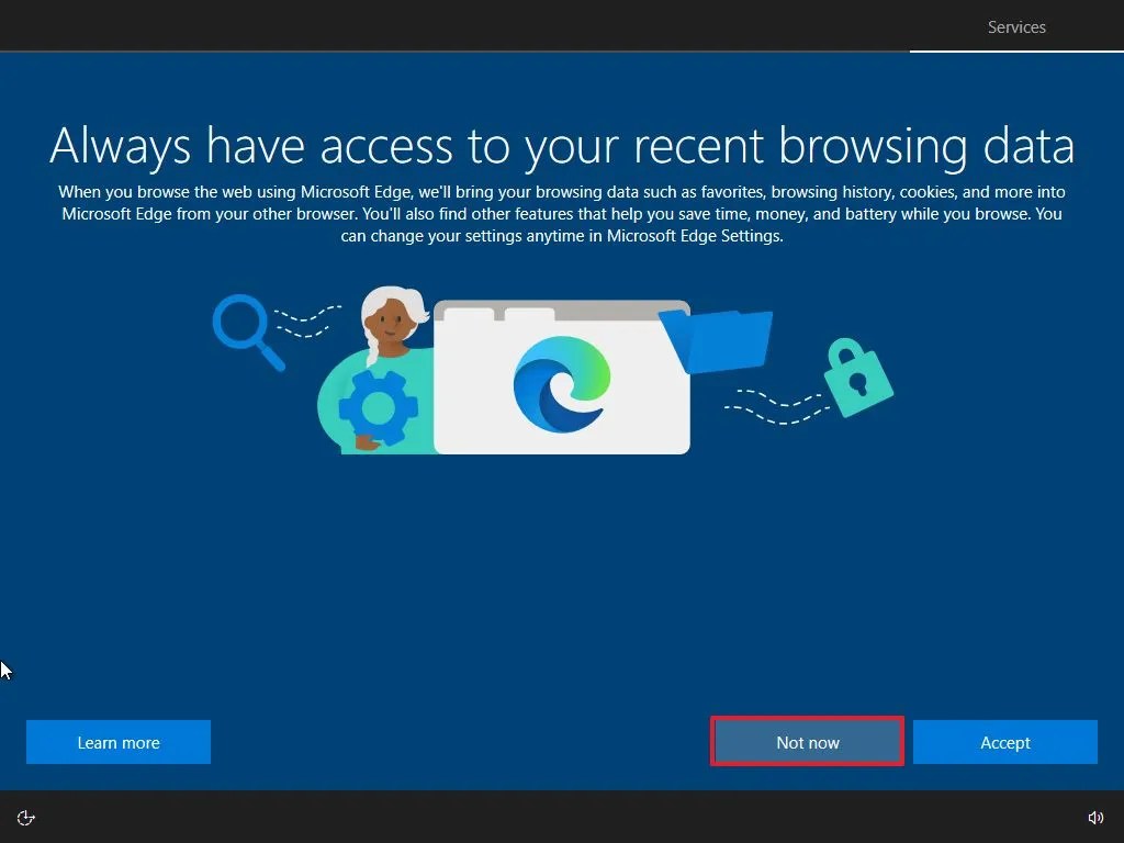 OOBE Edge skip setting