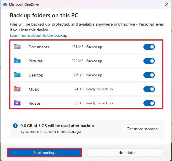 Windows 11 file backup