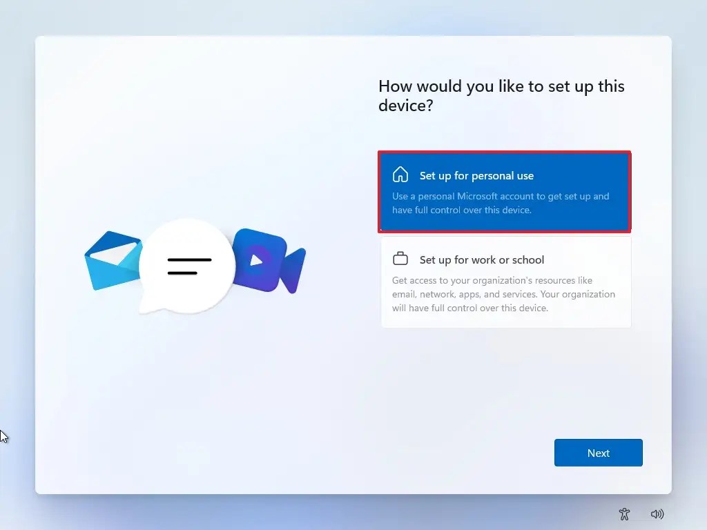 Windows 11 setup for personal use or work