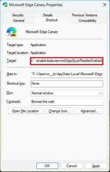 Microsoft Edge enable EPUB reader