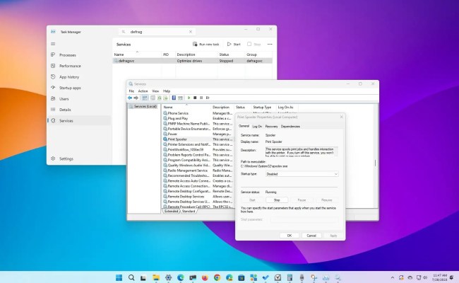 How To Control Services (start, Stop, Disable) On Windows 11 - Pureinfotech