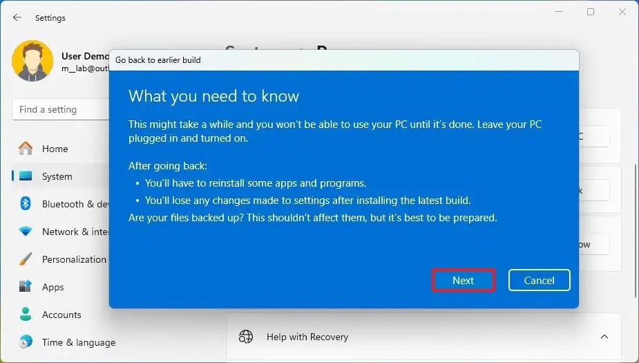 Windows 11 23H2 uninstall details