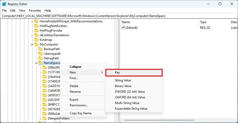 File Explorer add Recycle Bin to This PC