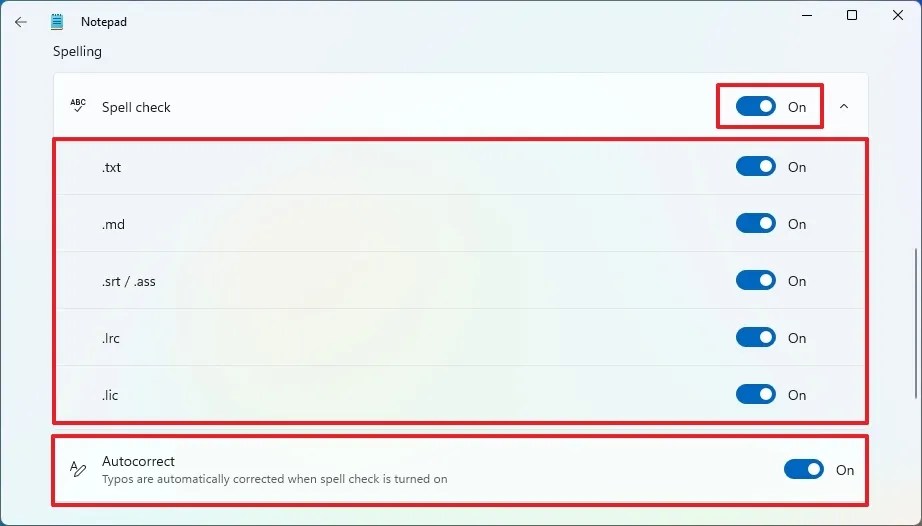 Notepad enable spell checker