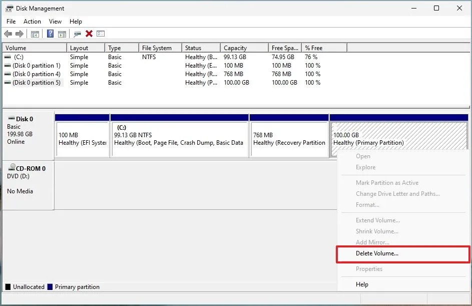 Remove Linux dual-boot partition 