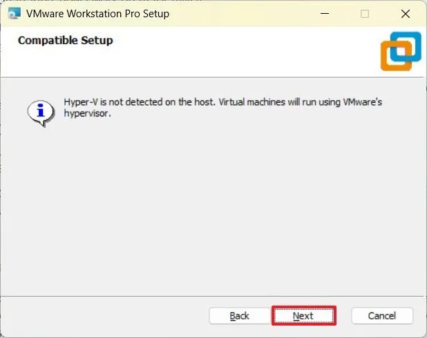 VMware compatibility check