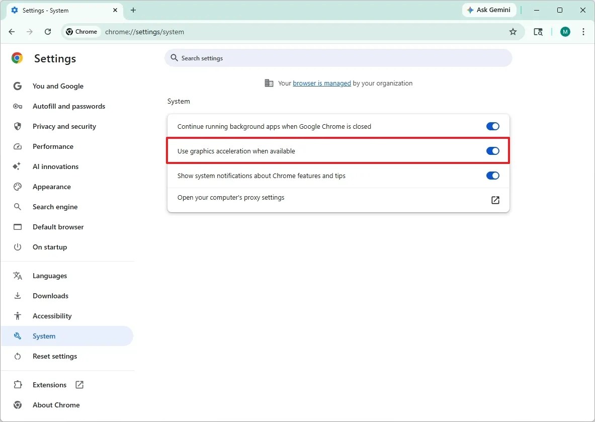Chrome enable hardware acceleration