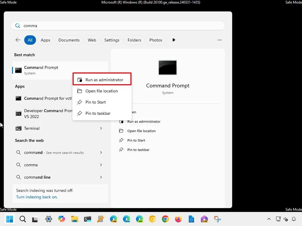 Command Prompt (admin)