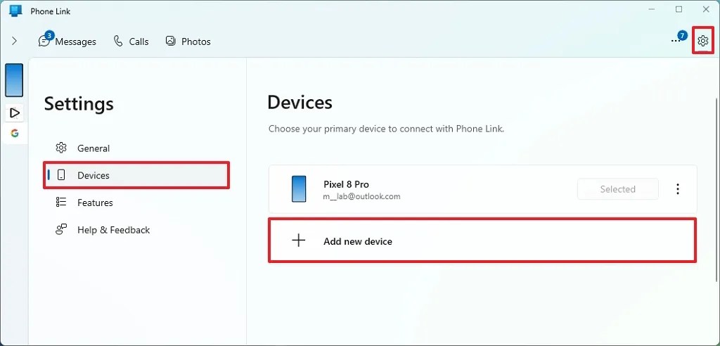 Add multiple Android phones option