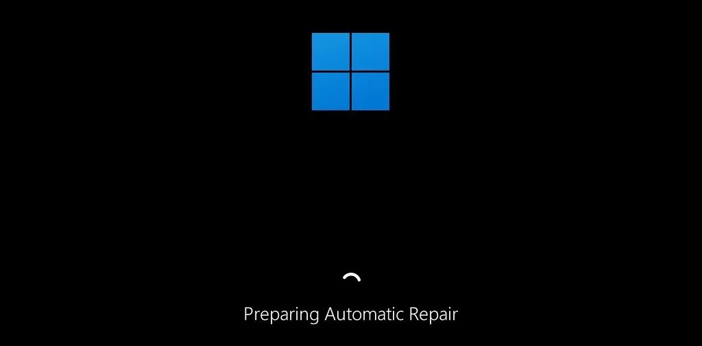 Windows logo starting automatic repair