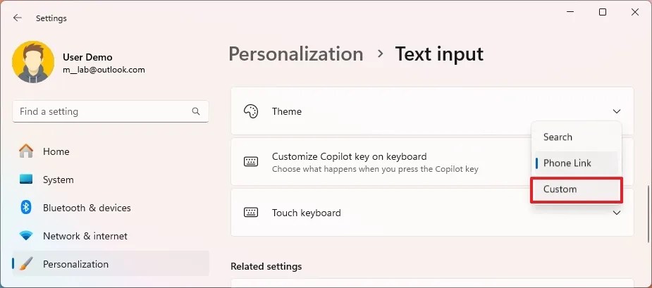 Customize Copilot key on keyboard