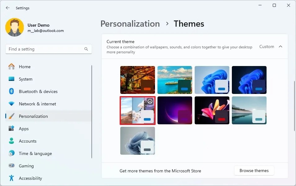 Windows 11 habilita tema Spotlight