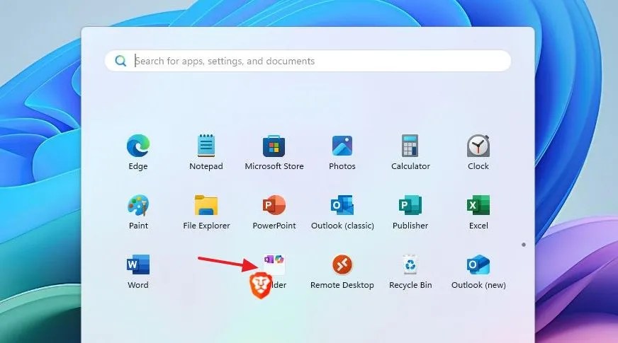 Menu Iniciar criar pasta de aplicativos