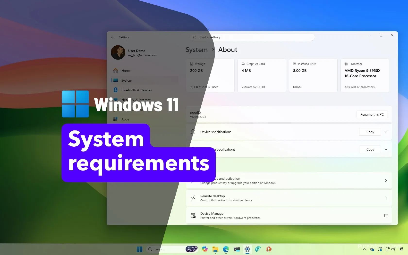 Windows 11 system requirements