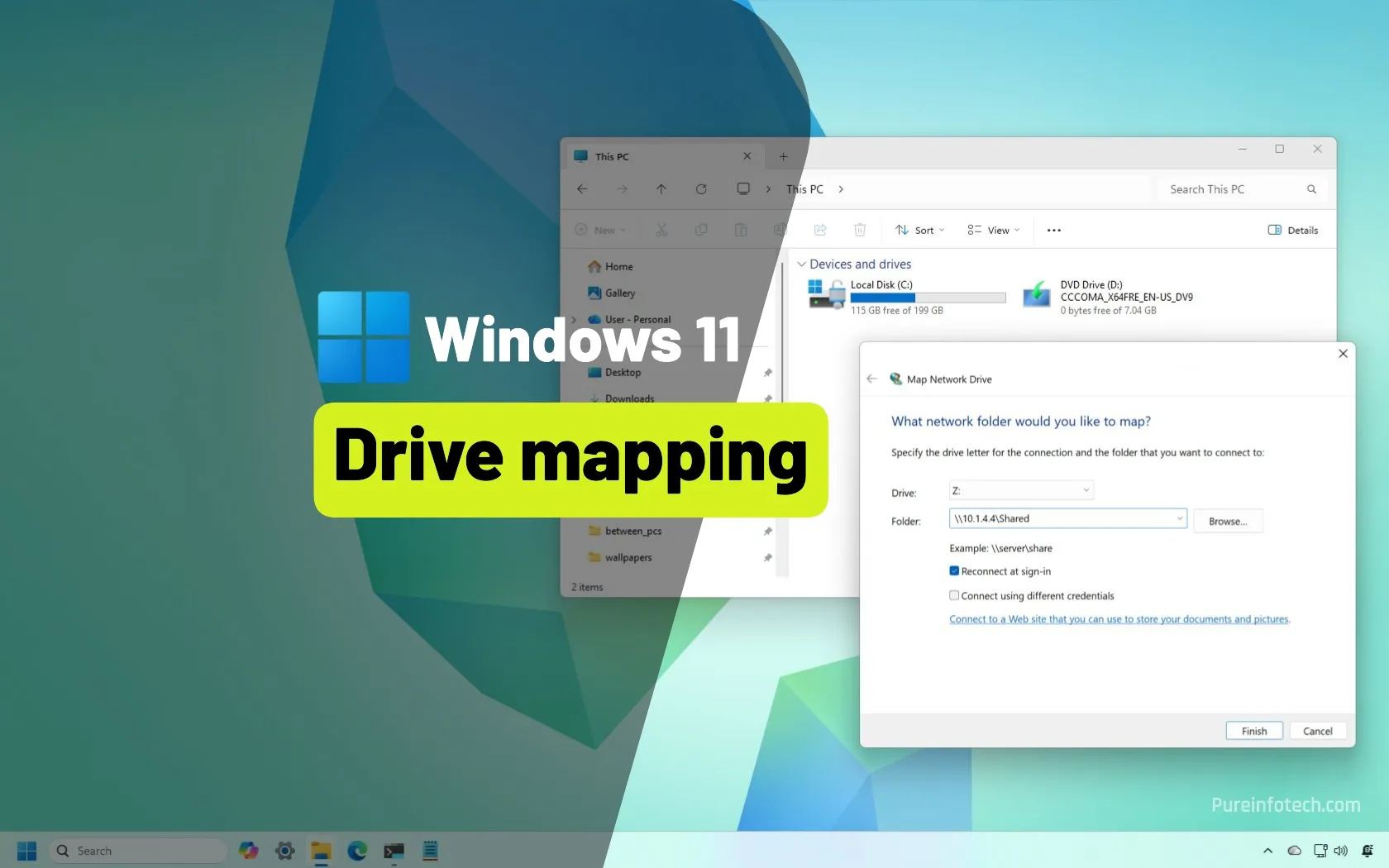 Windows 11 map network drive / Image: Mauro Huculak