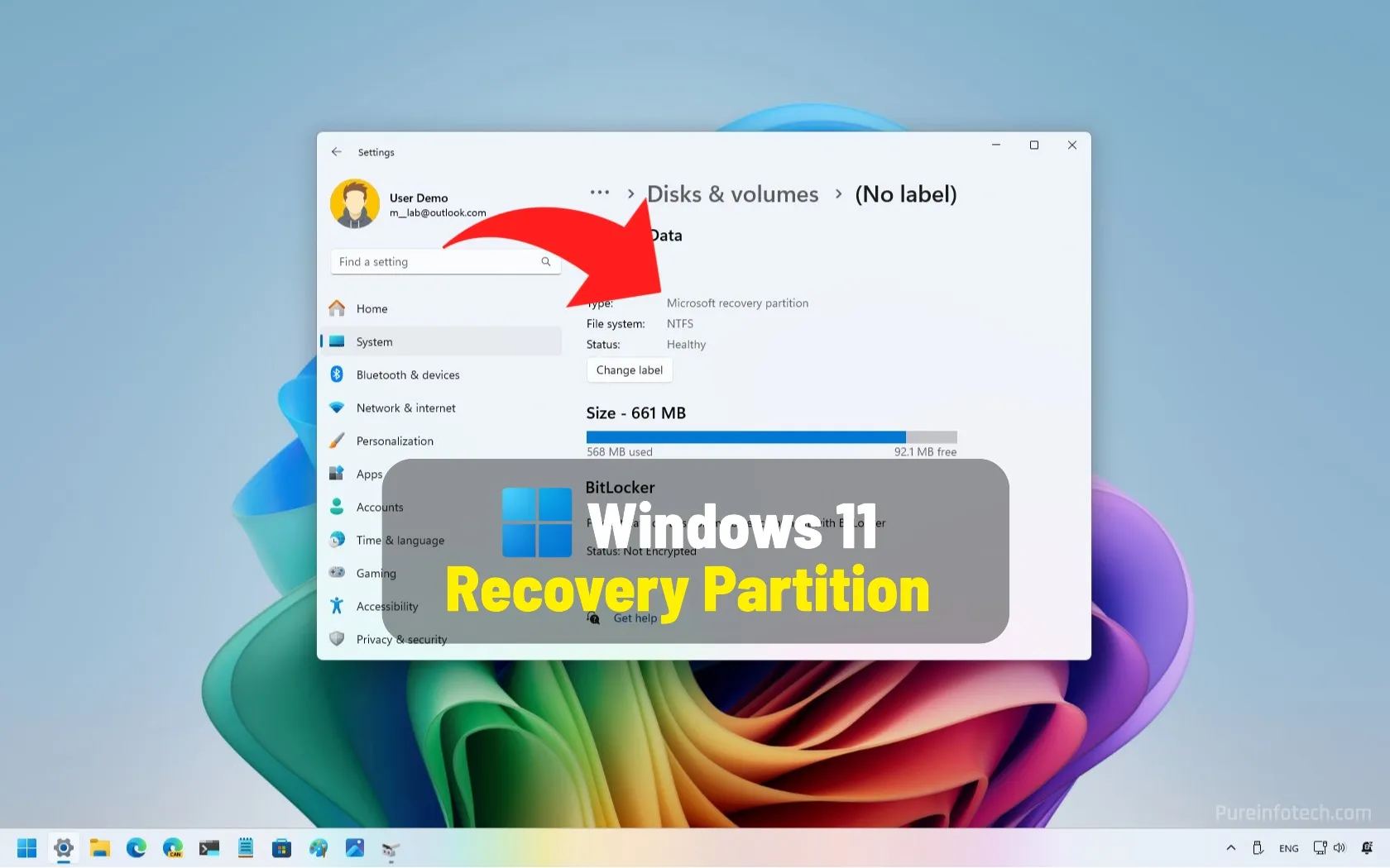 Windows 11 Recovery Partition / Image: Mauro Huculak