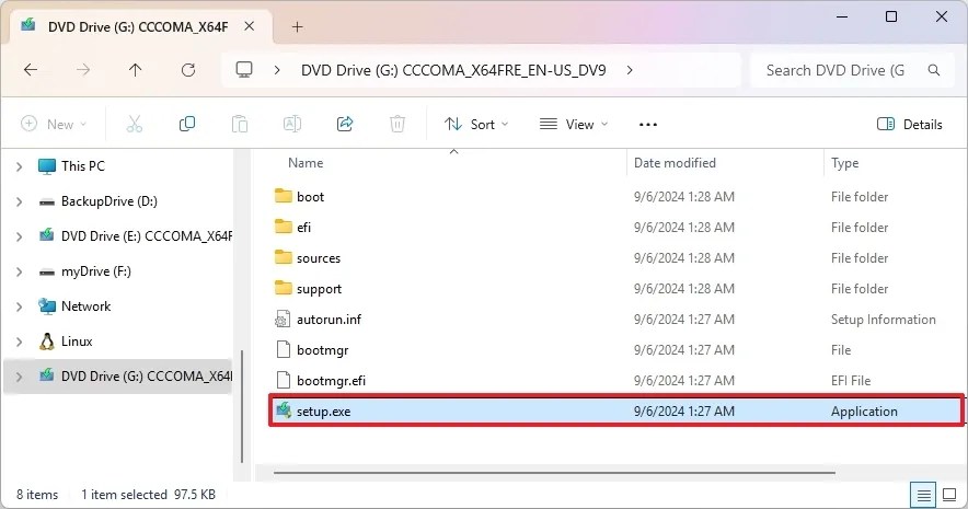 Windows 11 setup.exe