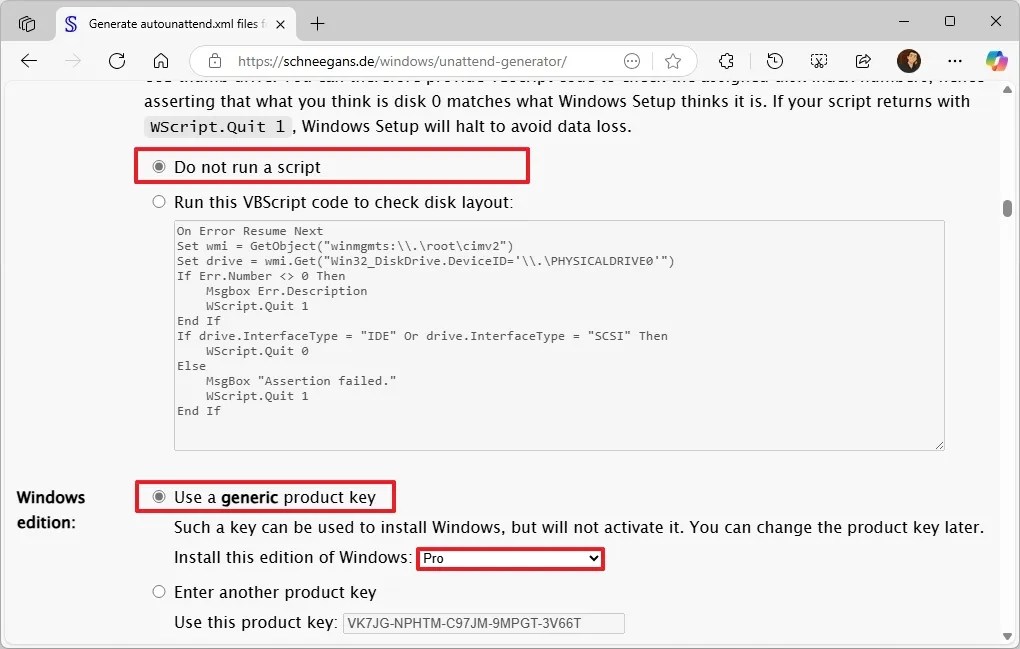 Windows 11 generic product key