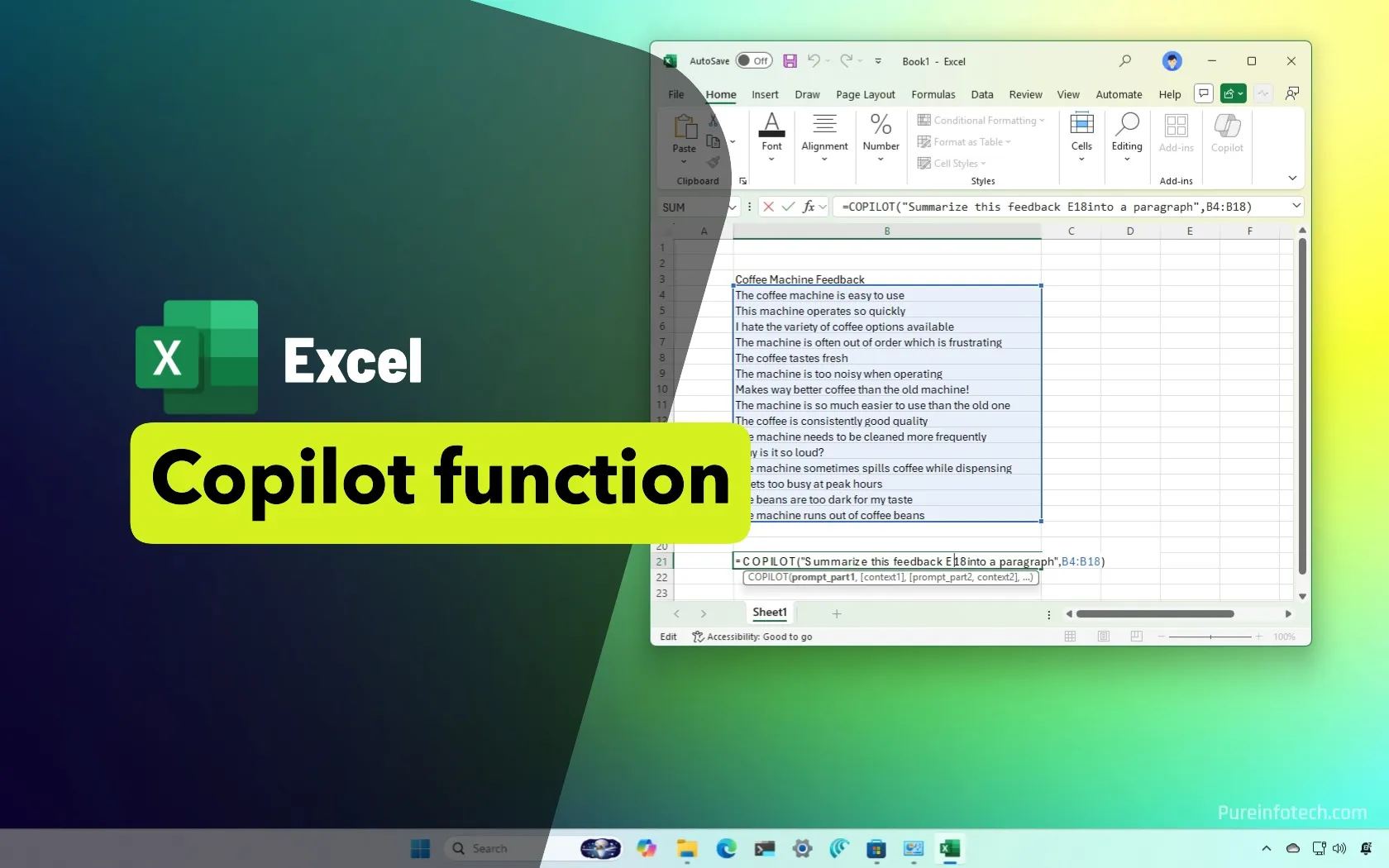 Excel Copilot function