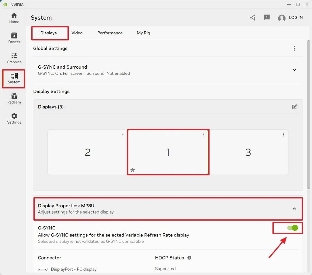 Windows 11 enable Nvidia G-Sync