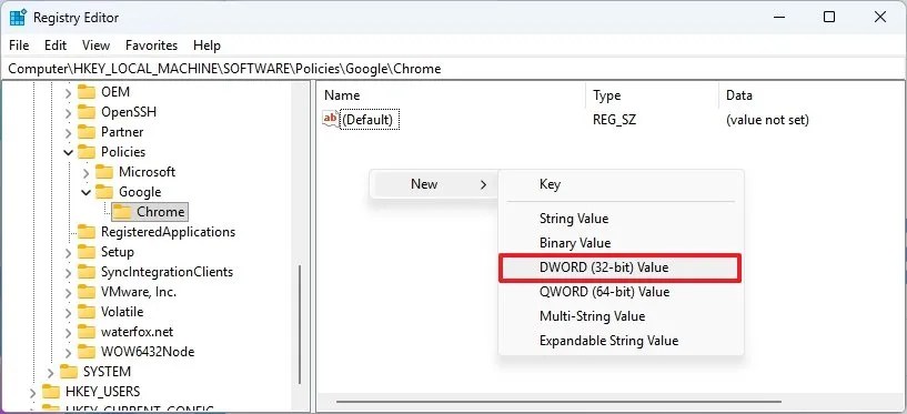AIModeSettings DWORD