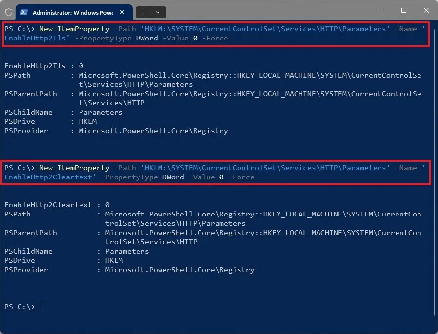 PowerShell fix LocalHost