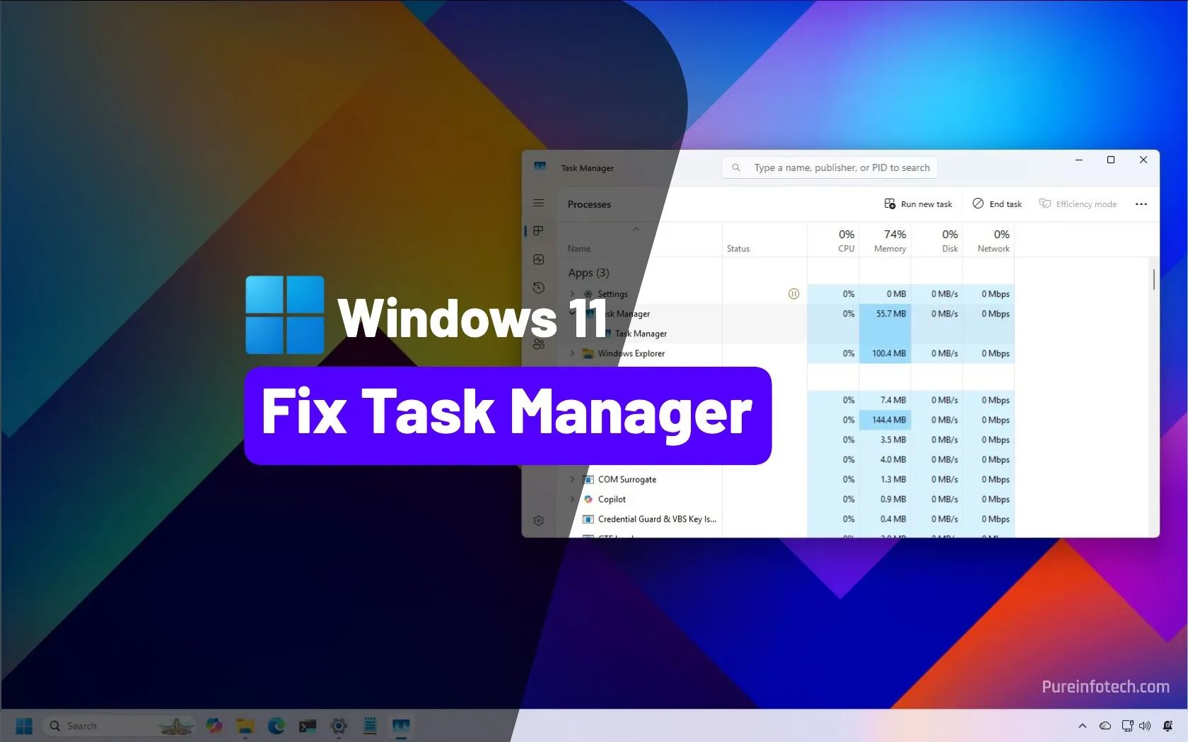Task Manager fix duplicate bug