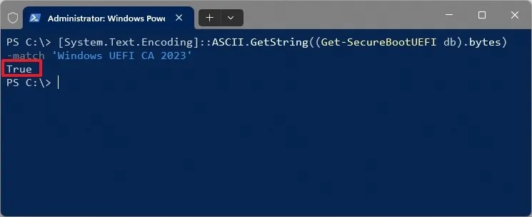 PowerShell check Secure Boot cert expiration