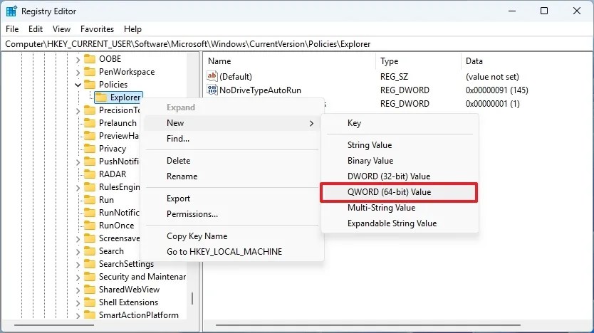 Registry NoStartMenuMorePrograms key