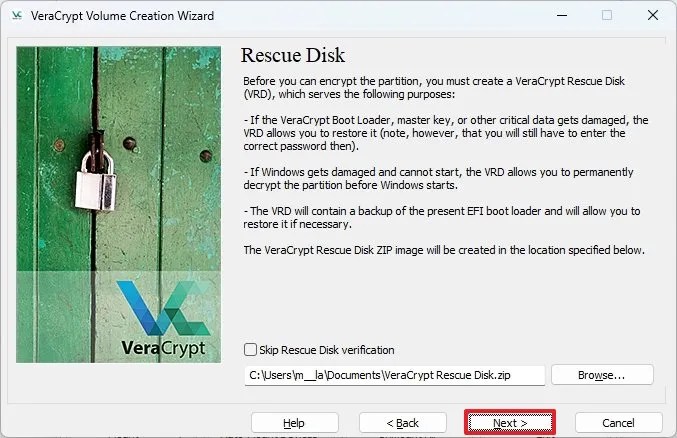 VeraCrypt Rescue Disk