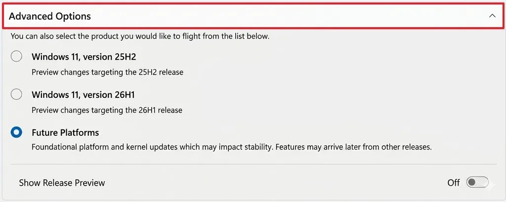 Advanced options with Feature Platforms
