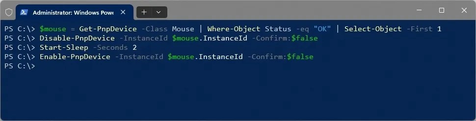 Windows 11 restart mouse driver