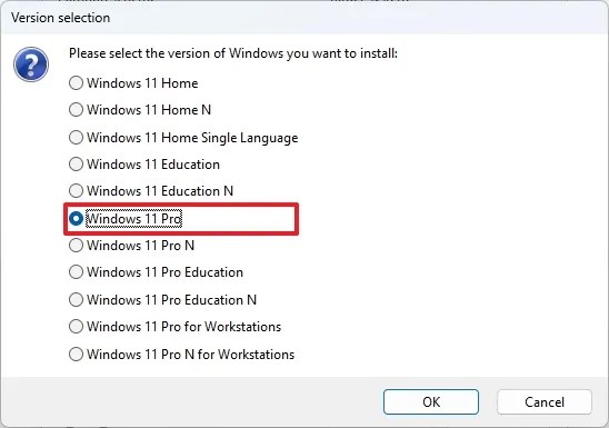 Rufus Windows To Go select OS edition