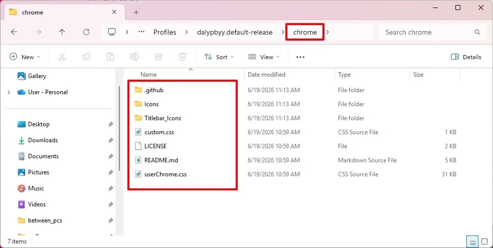 Fluentbird files in chrome folder