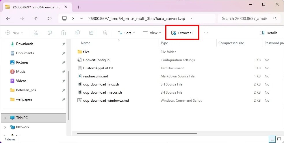 UUP Dump extract scripts