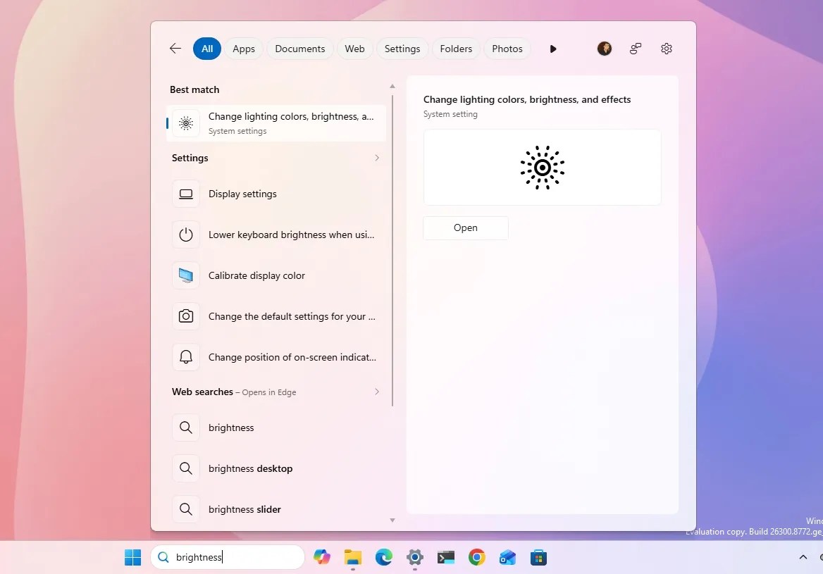 Search new search priority