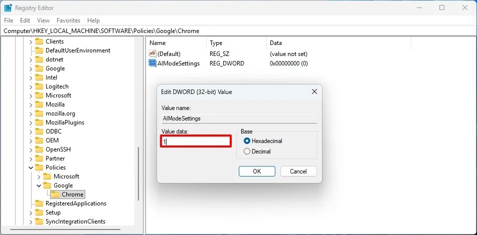 Disable AI Mode completely in Chrome