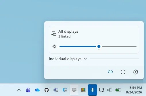 Power Display system tray