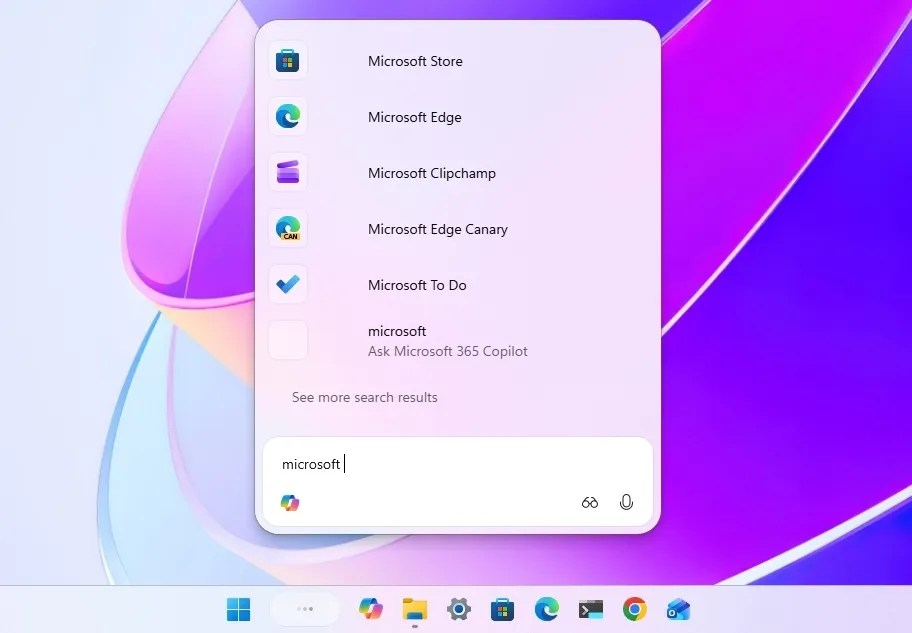 Windows 11 Search WinUI 3 with AI