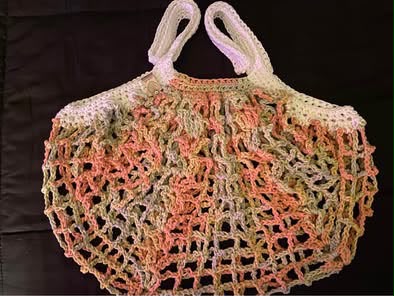 Buttercream Mesh Market Bag