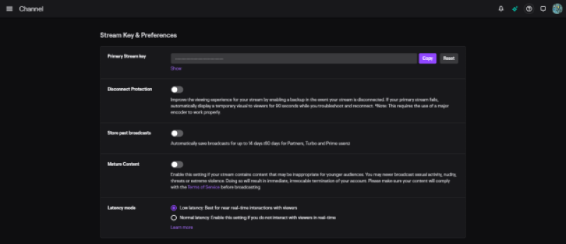 Twitch Channel