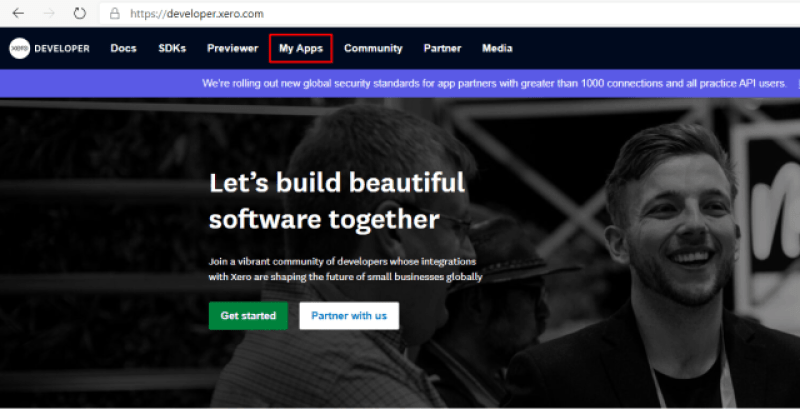 Xero Developer Portal - My Apps