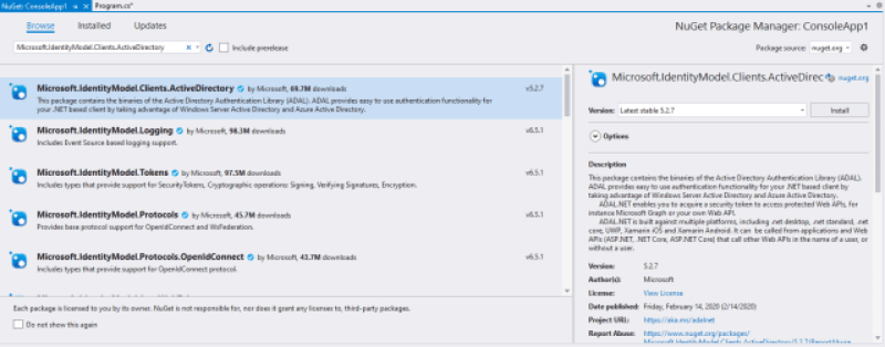 Microsoft.IdentityModel.Clients.ActiveDirectory