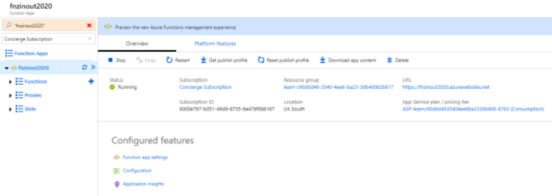 Create a new Azure Function