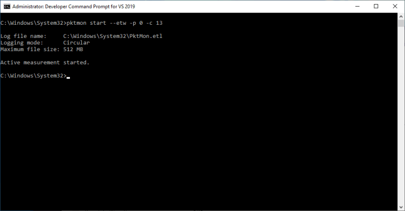 Capturing packets