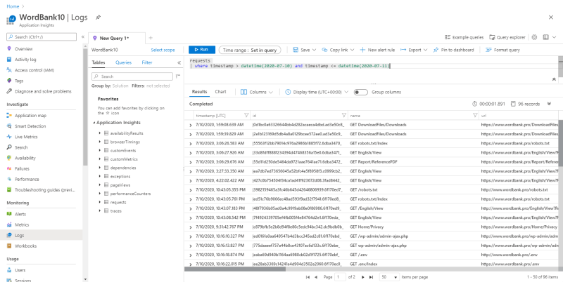 Filtering by comparing with dates